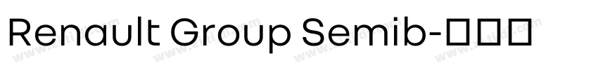 Renault Group Semib字体转换